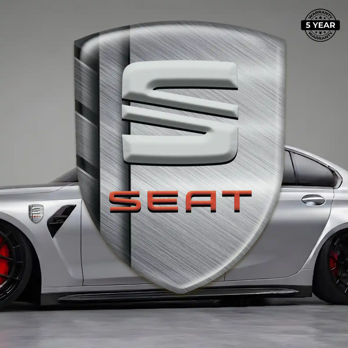 Seat Emblem Crest Sleek Style