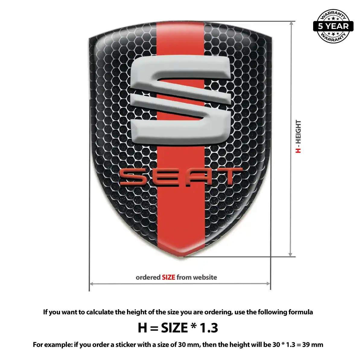 Seat Emblem Crest Superior Craft