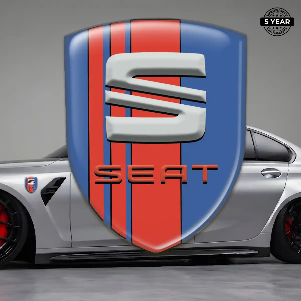 Seat Emblem Domed Badge Prestige Line