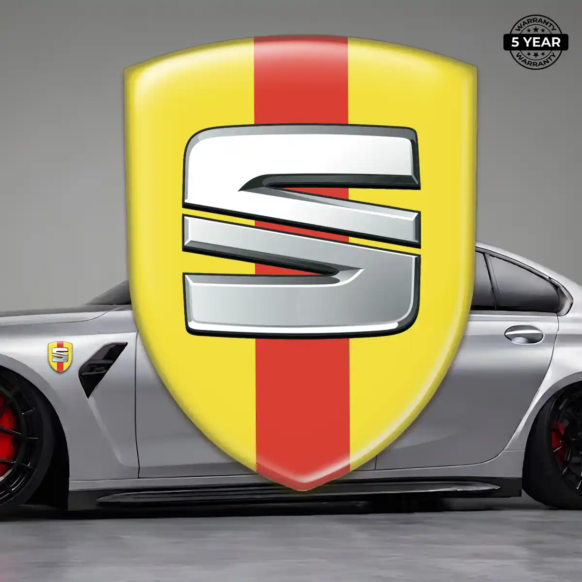 Seat Emblem Domed Badge Refined Design