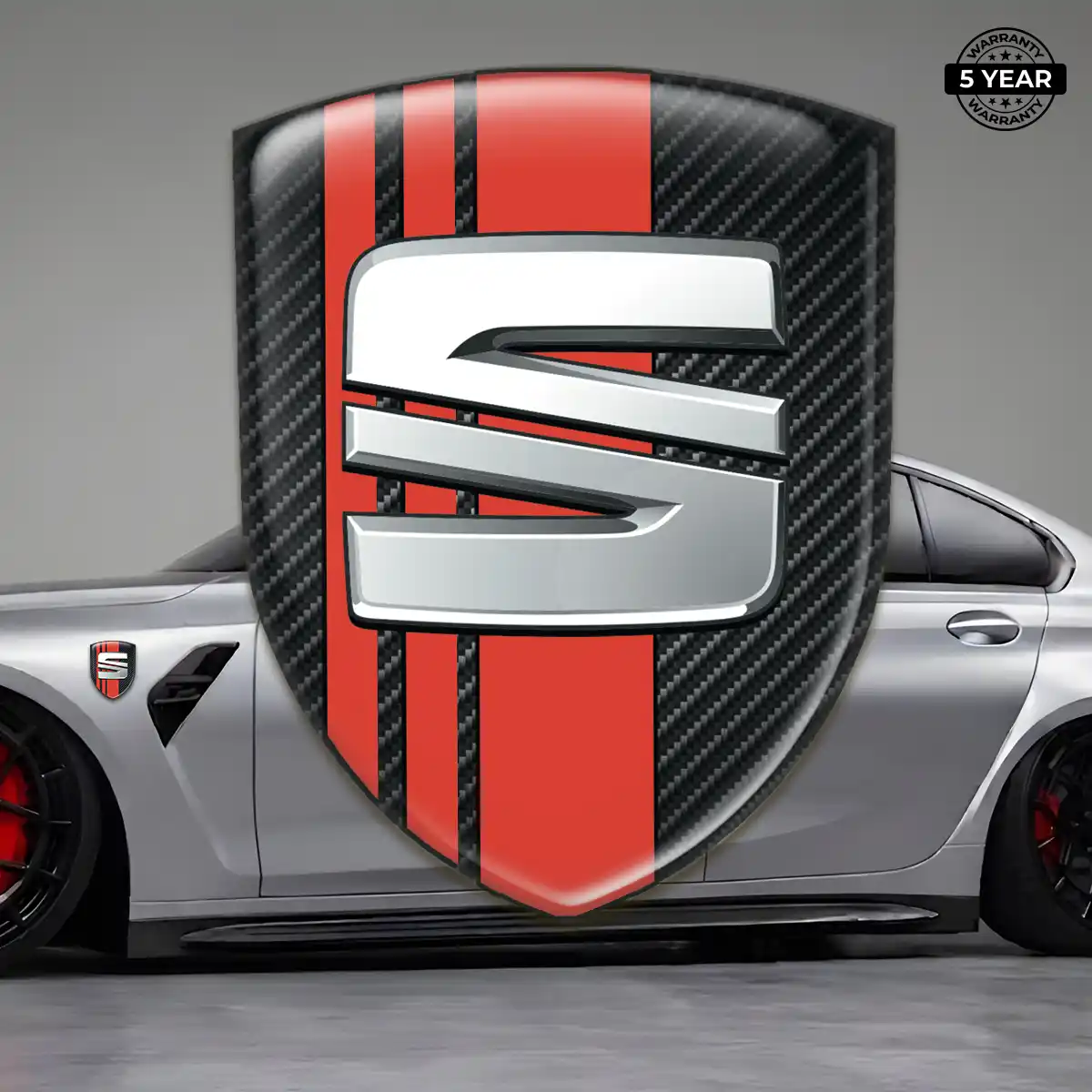 Seat Emblem Domed Badge Signature Grade