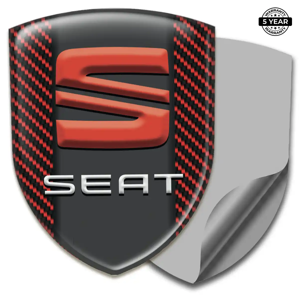 Seat Emblem Domed Badge Sleek Style