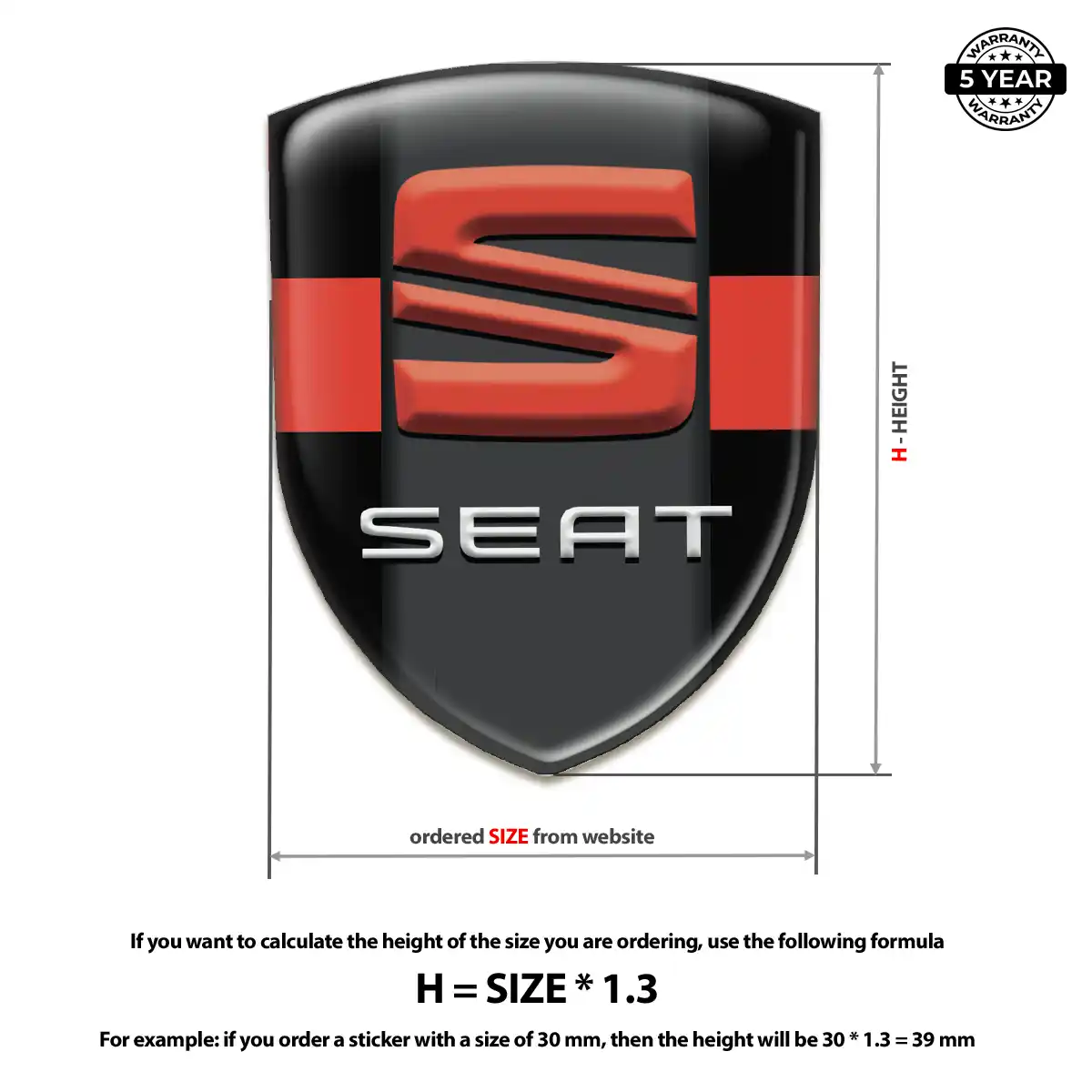 Seat Emblem Logo Badge Refined Design