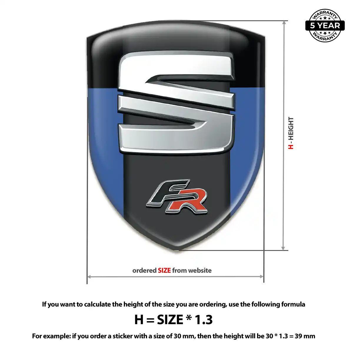 Seat Emblem Logo Prime Quality