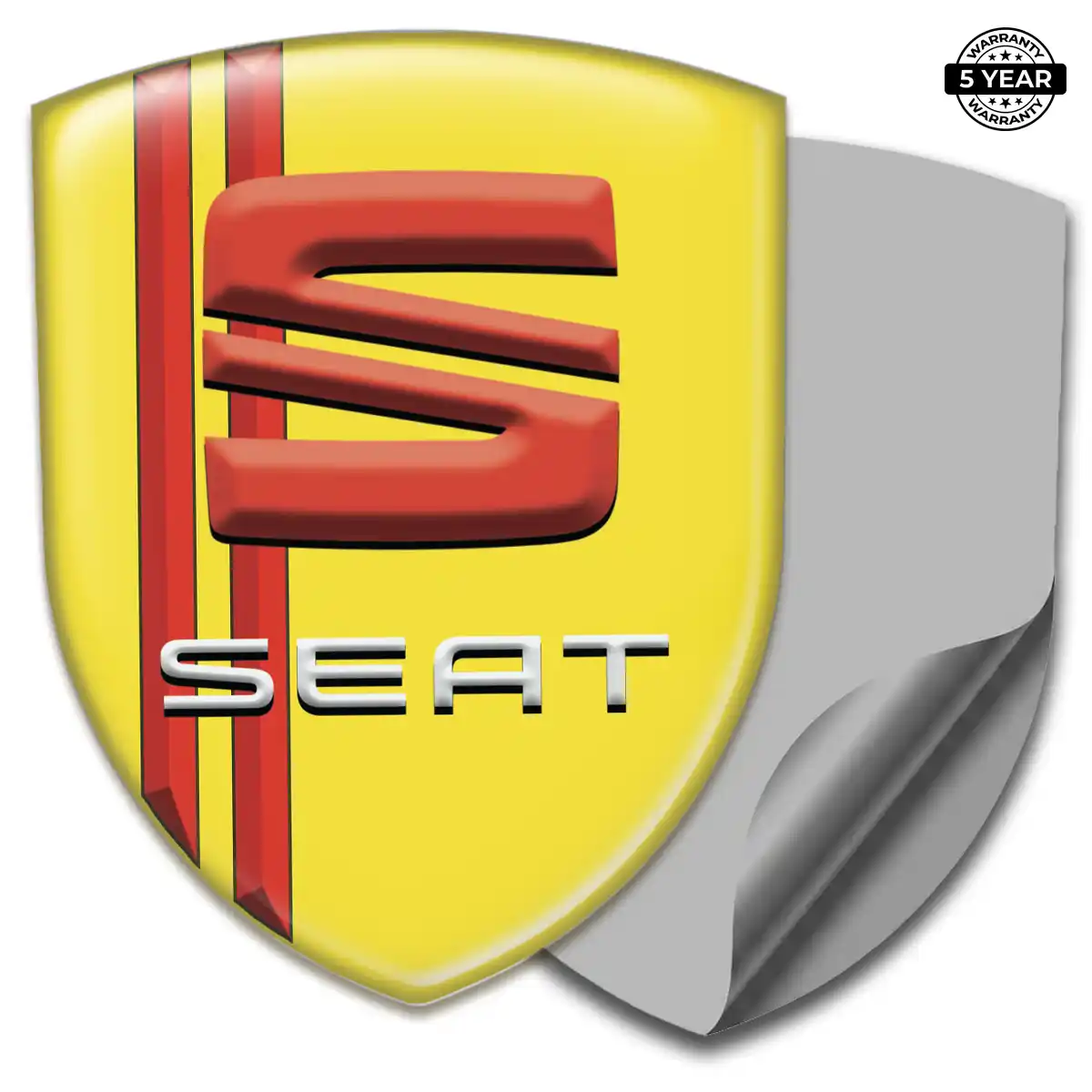Seat Emblem Shield Elite Finish