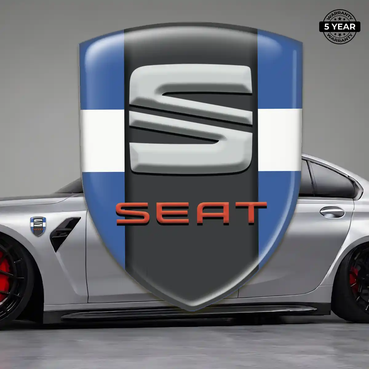 Seat Emblem Shield Refined Design