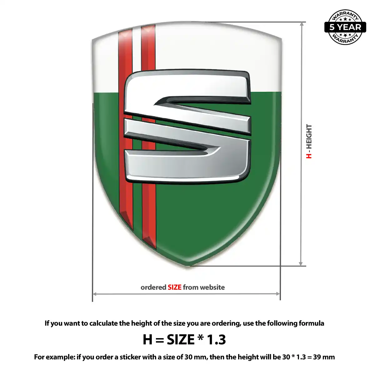 Seat Emblem Silicone Sleek Style