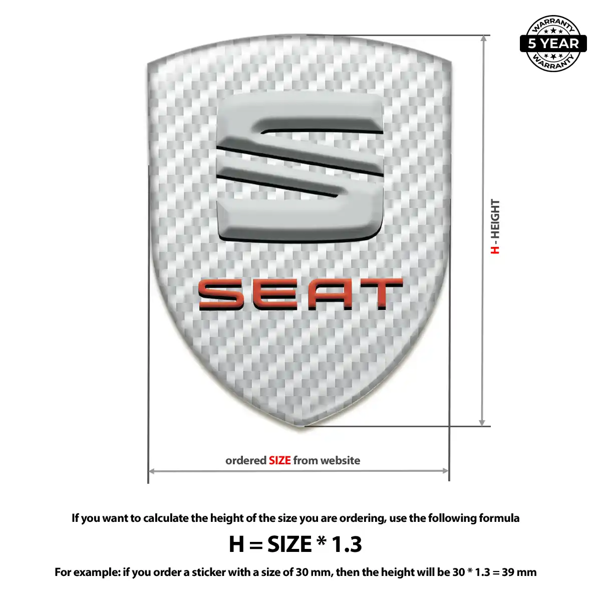 Seat Emblem Sleek Style