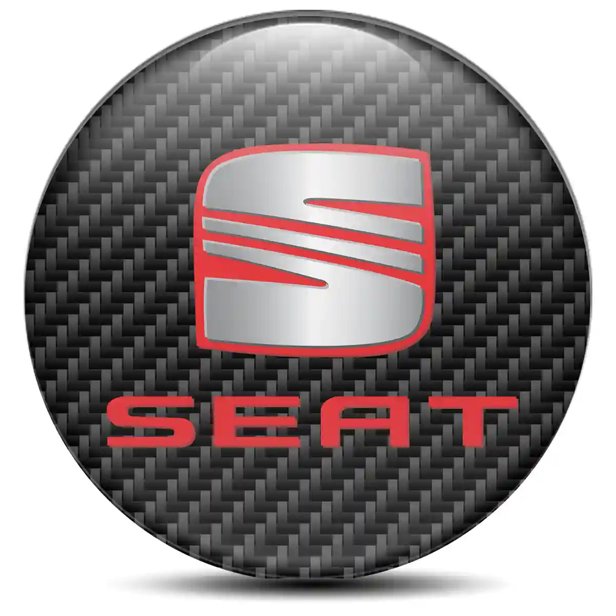 Seat Emblem Wheel Center Caps Refined Design
