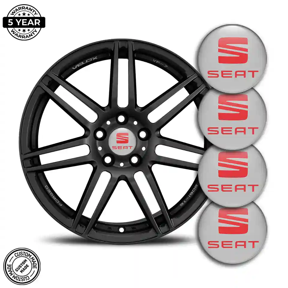 Seat Emblem Wheel Center Caps Sleek Style