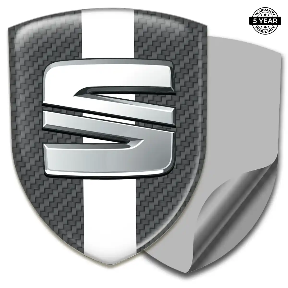 Seat Epoxy Domed Sticker Prime Quality