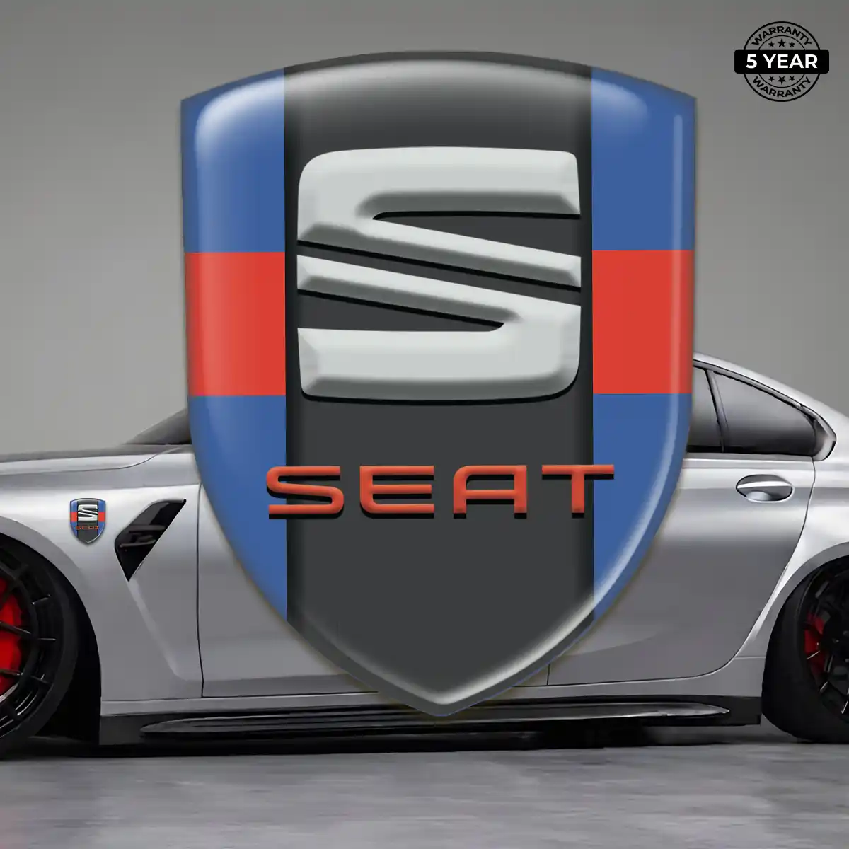 Seat Epoxy Domed Sticker Signature Grade