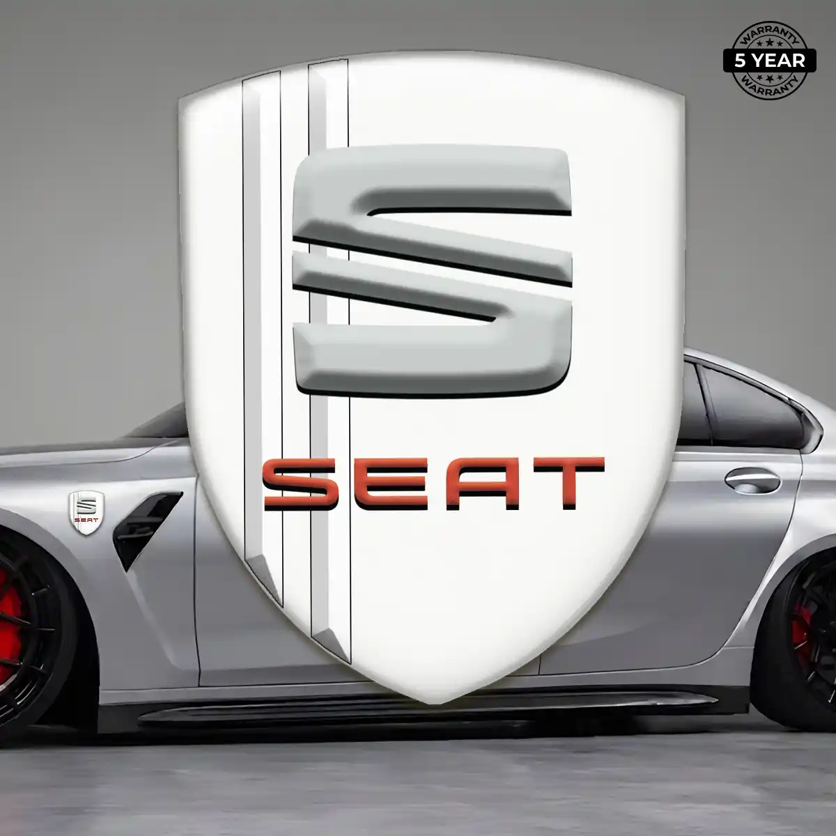 Seat Gel Badge Sticker Elite Finish