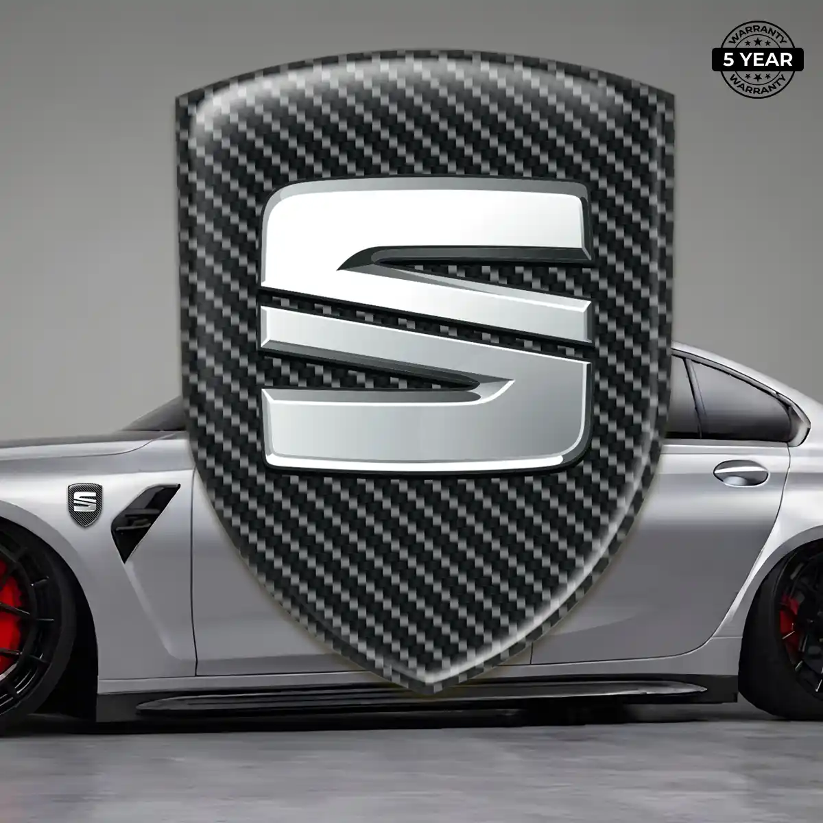 Seat Gel Badge Sticker Sleek Style