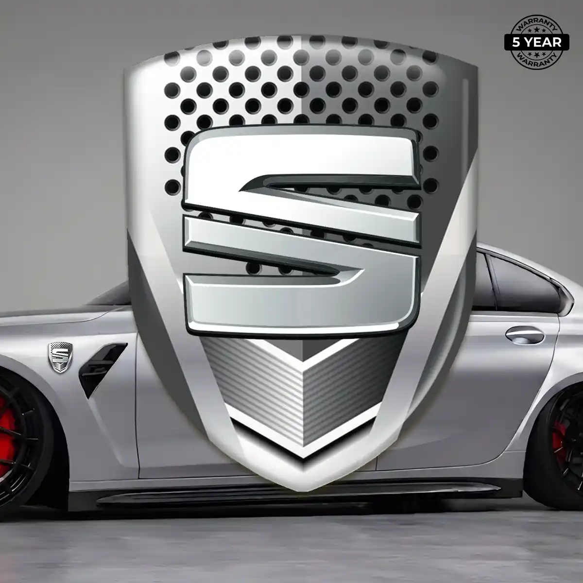 Seat Gel Emblem Sticker Elite Finish