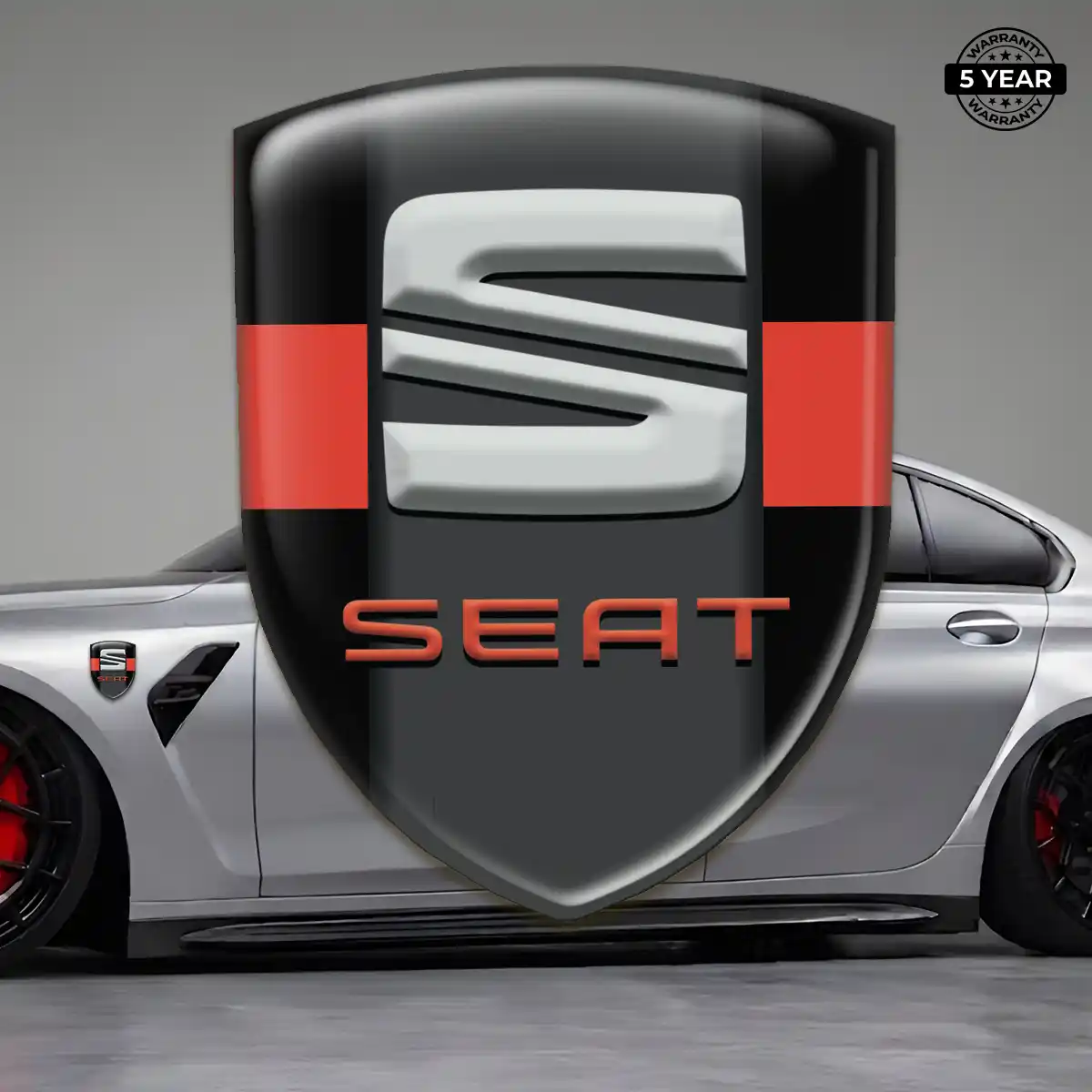 Seat Gel Emblem Sticker Signature Grade