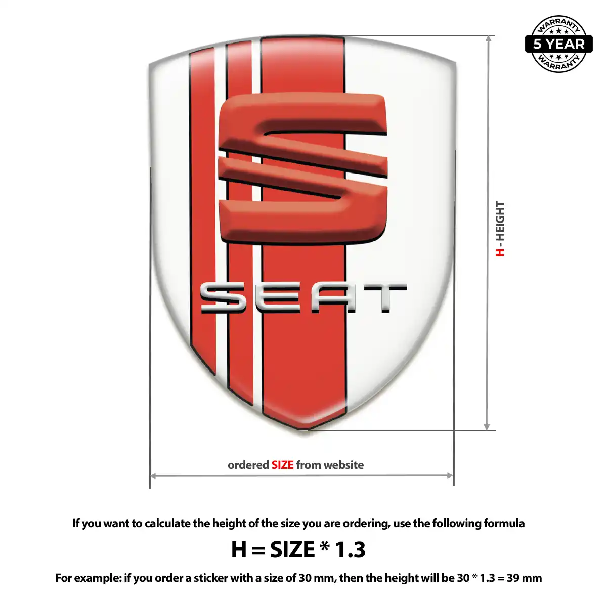 Seat Logo Badge Sleek Style