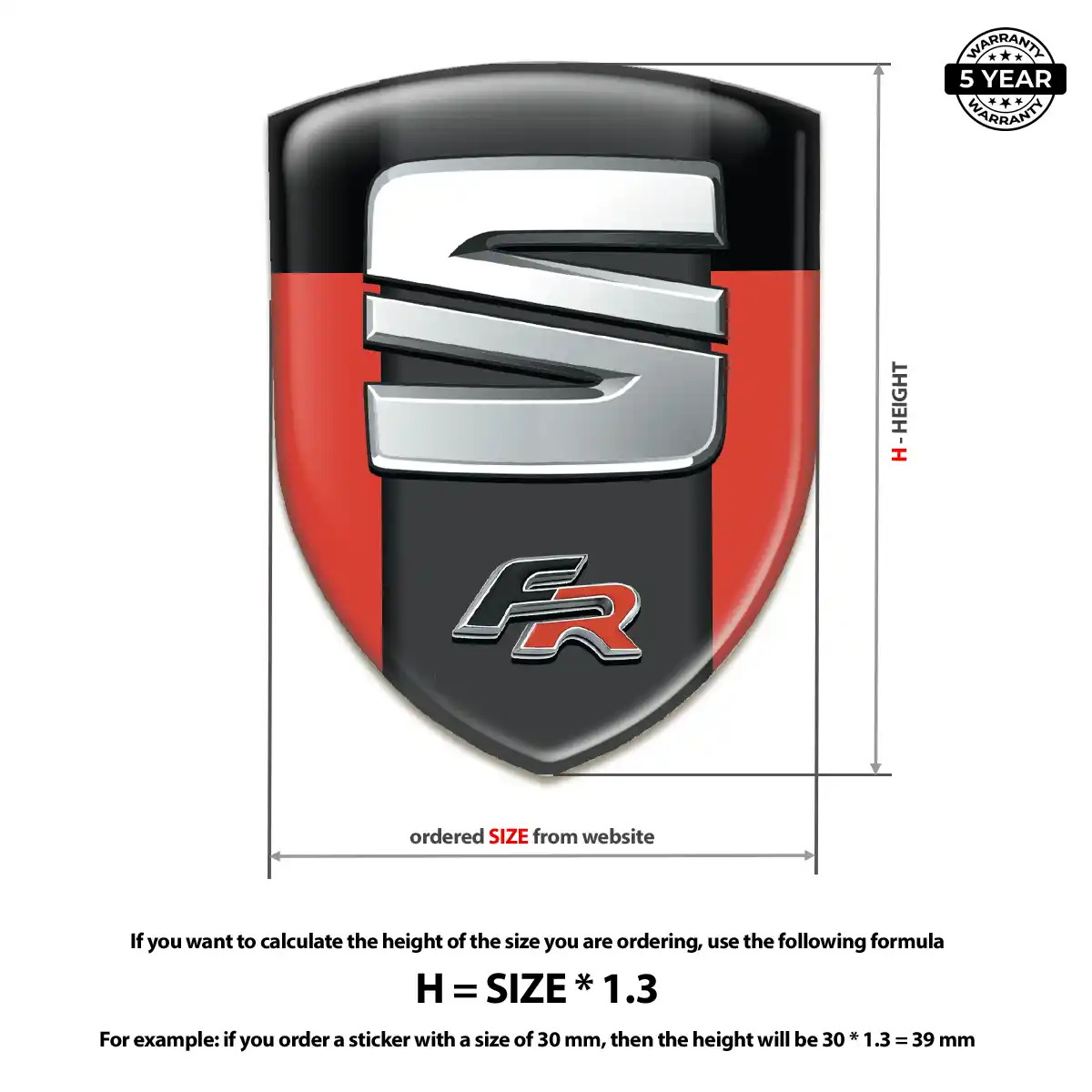 Seat Logo Badge Superior Craft