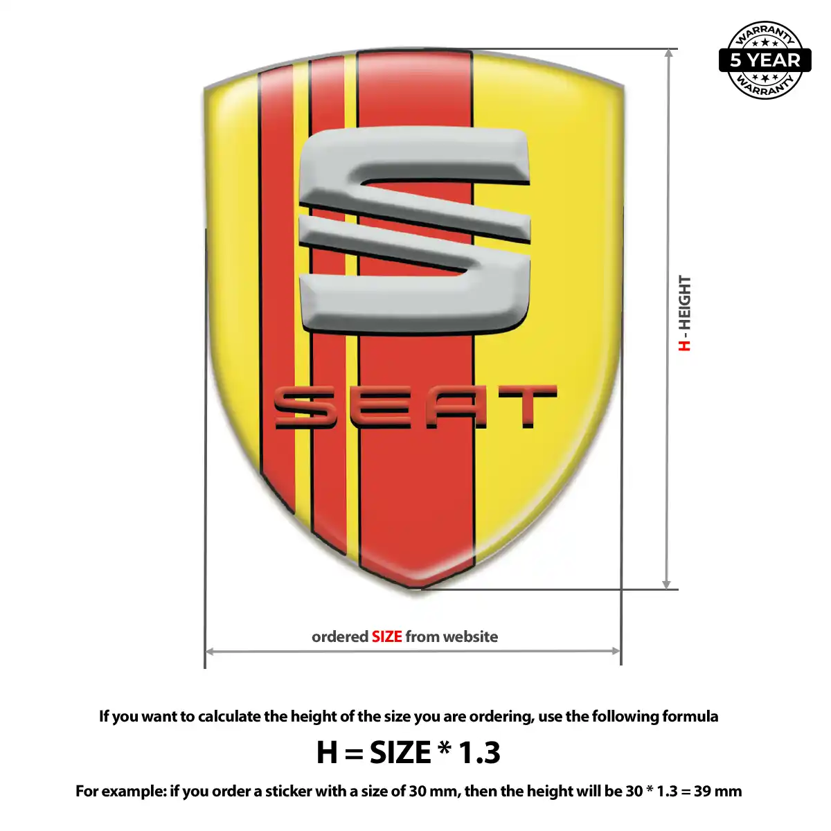 Seat Logo Emblem Prestige Line