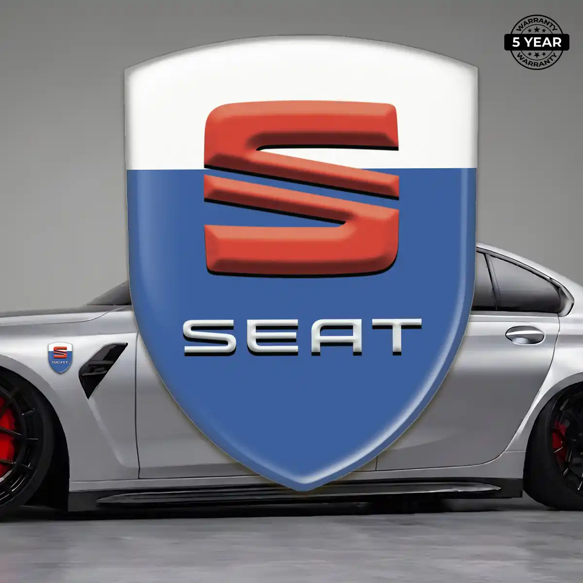 Seat Resin Badge Sticker Refined Design