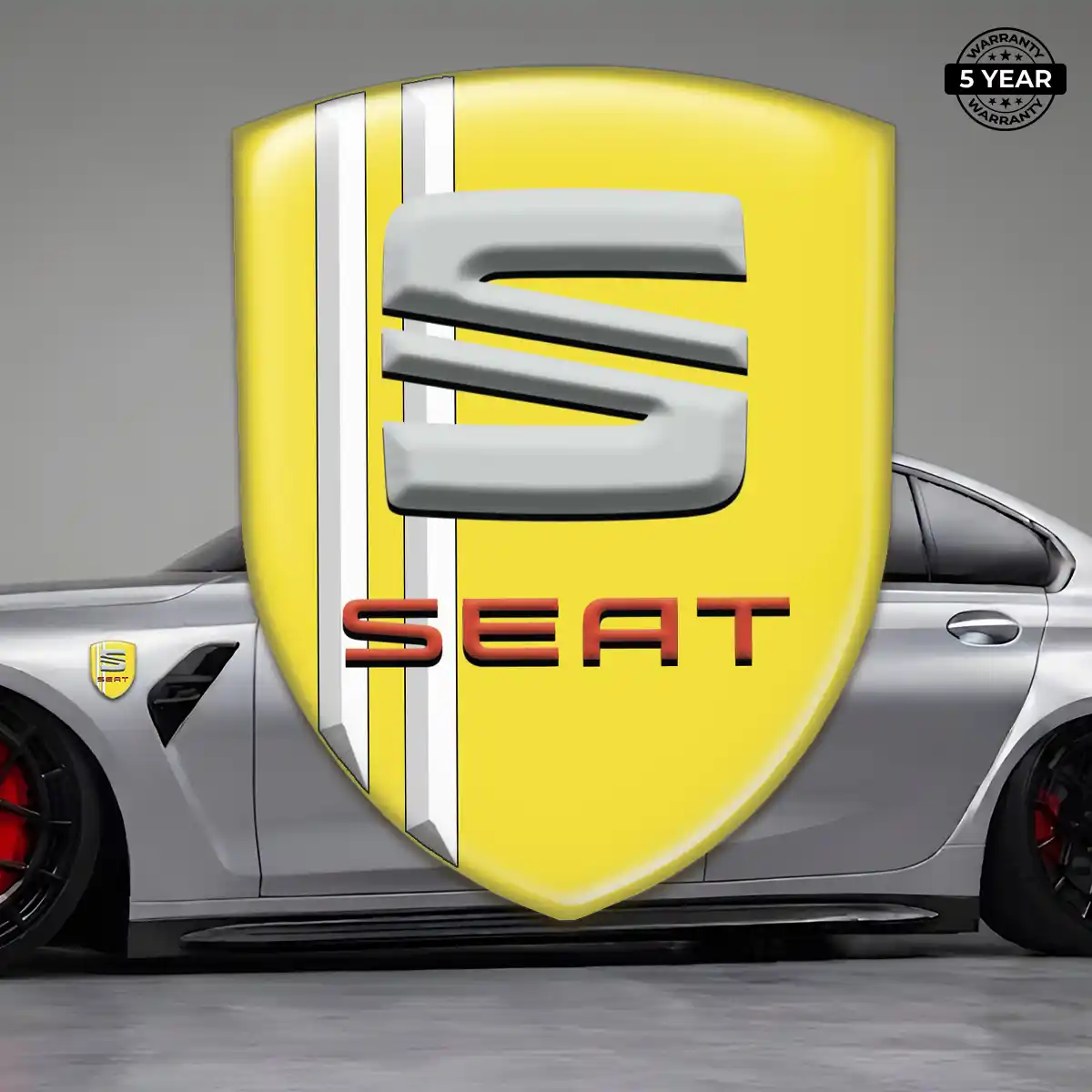 Seat Resin Domed Sticker Elite Finish
