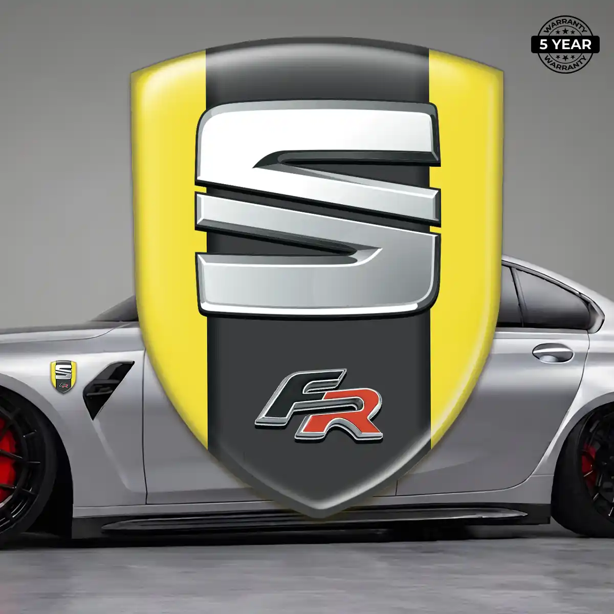 Seat Resin Emblem Sticker Elite Finish