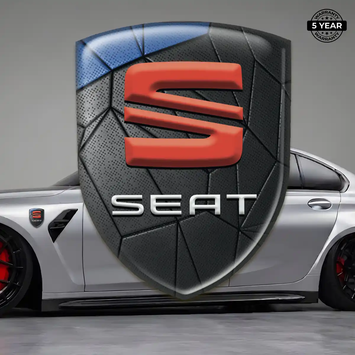 Seat Resin Emblem Sticker Signature Grade