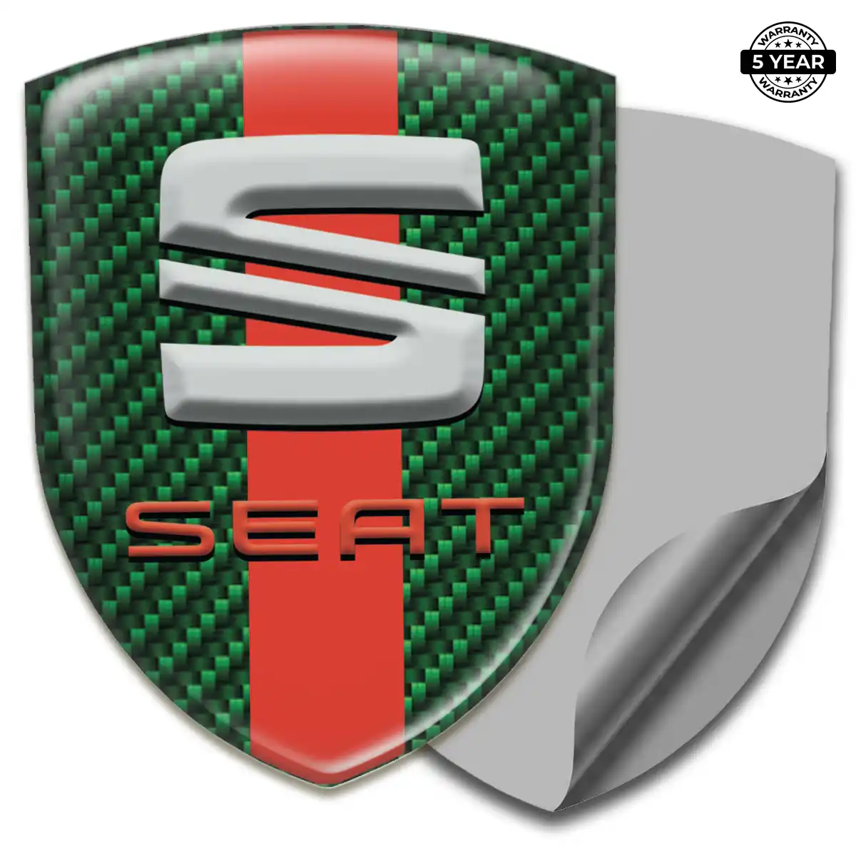 Seat Self Adhesive Emblem Sticker Elite Finish