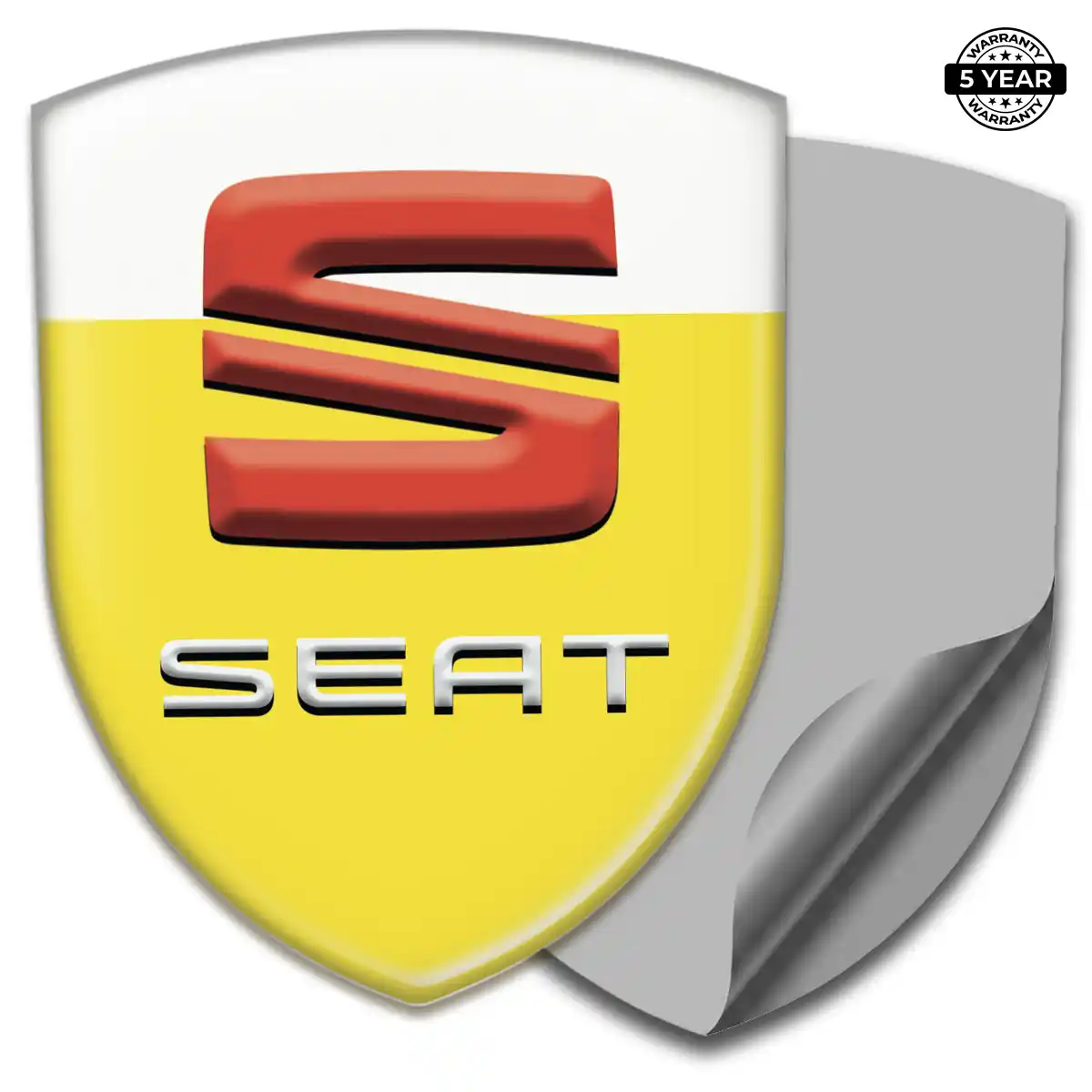 Seat Self Adhesive Emblem Sticker Sleek Style