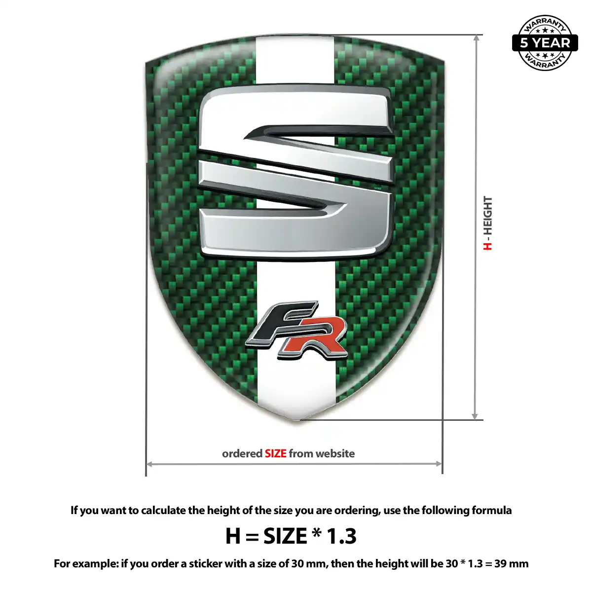 Seat Silicone Badge Refined Design