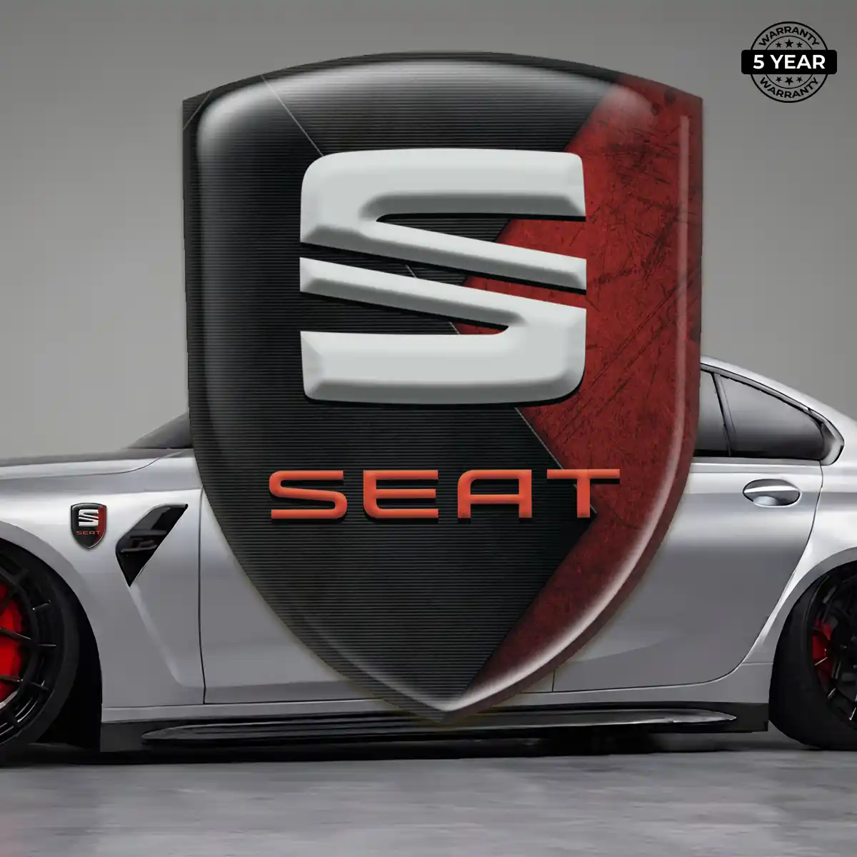 Seat Silicone Badge Sleek Style