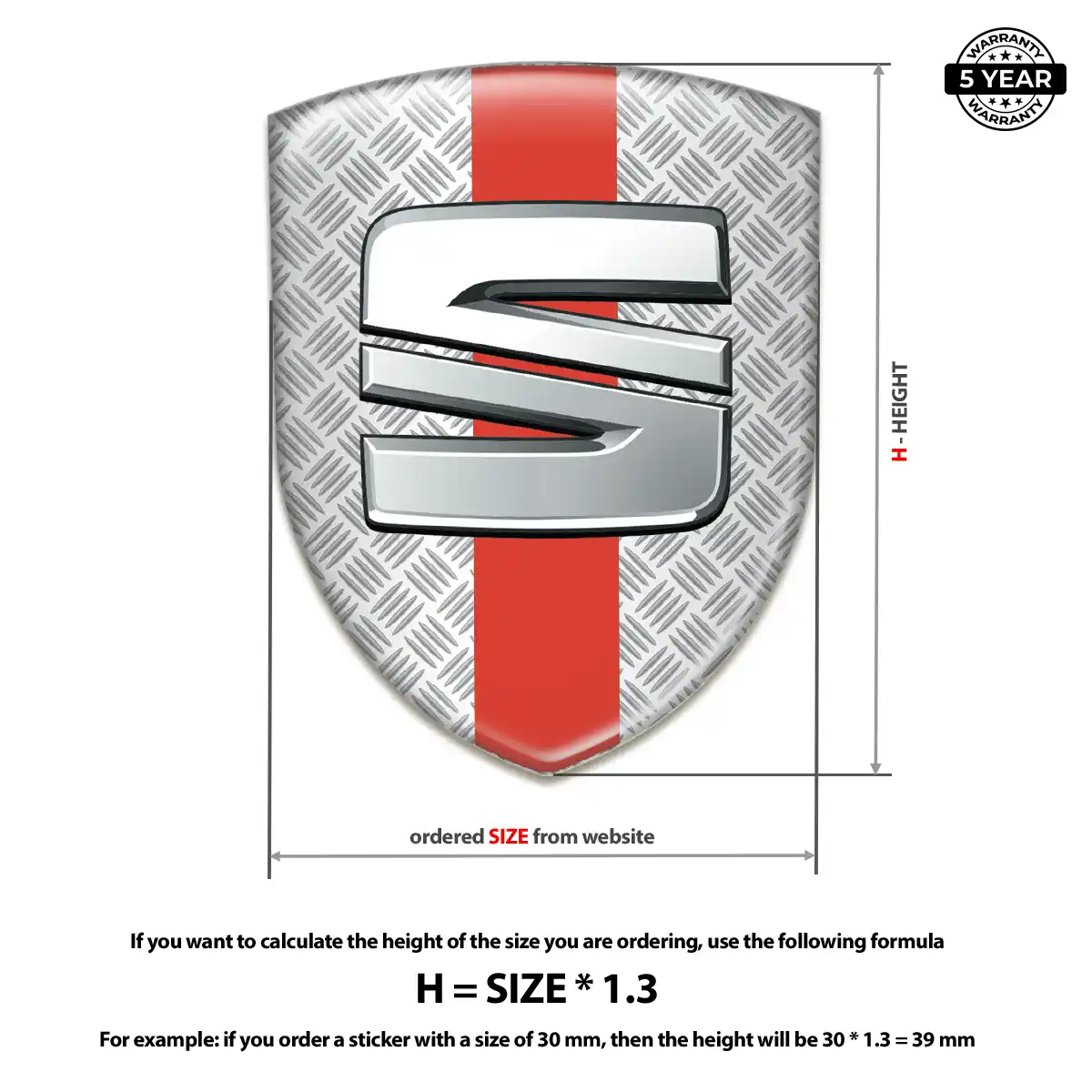 Seat Silicone Emblem Prime Quality