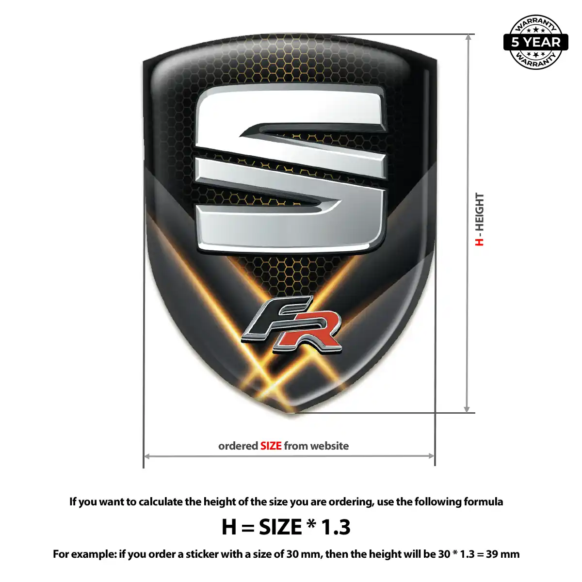 Seat Sticker Prestige Line