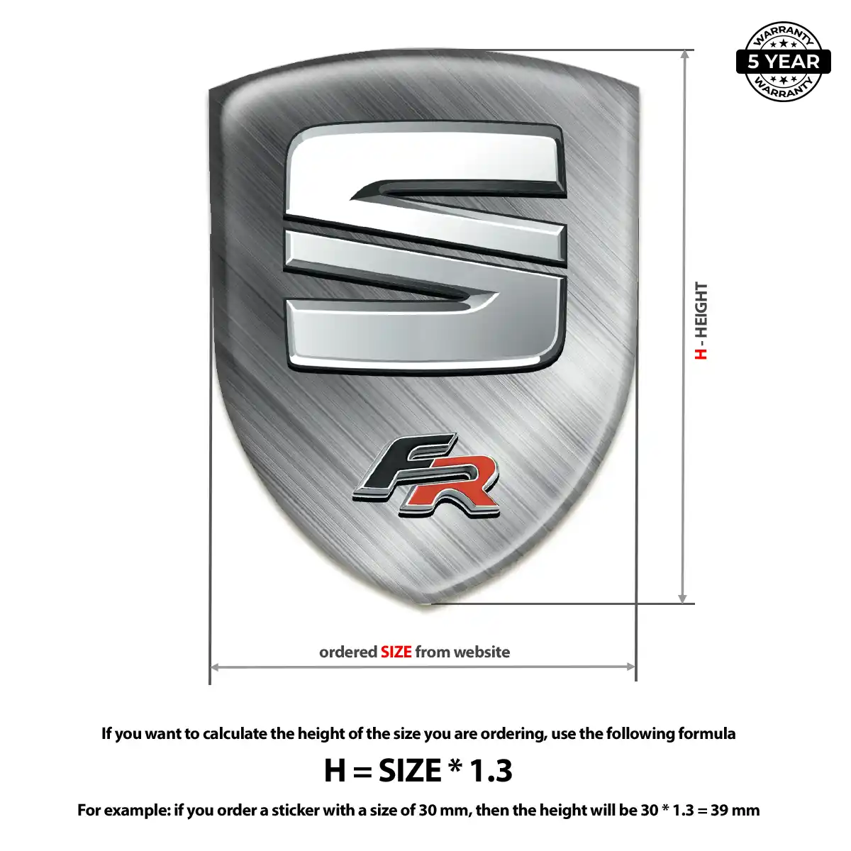 Seat Sticker Superior Craft