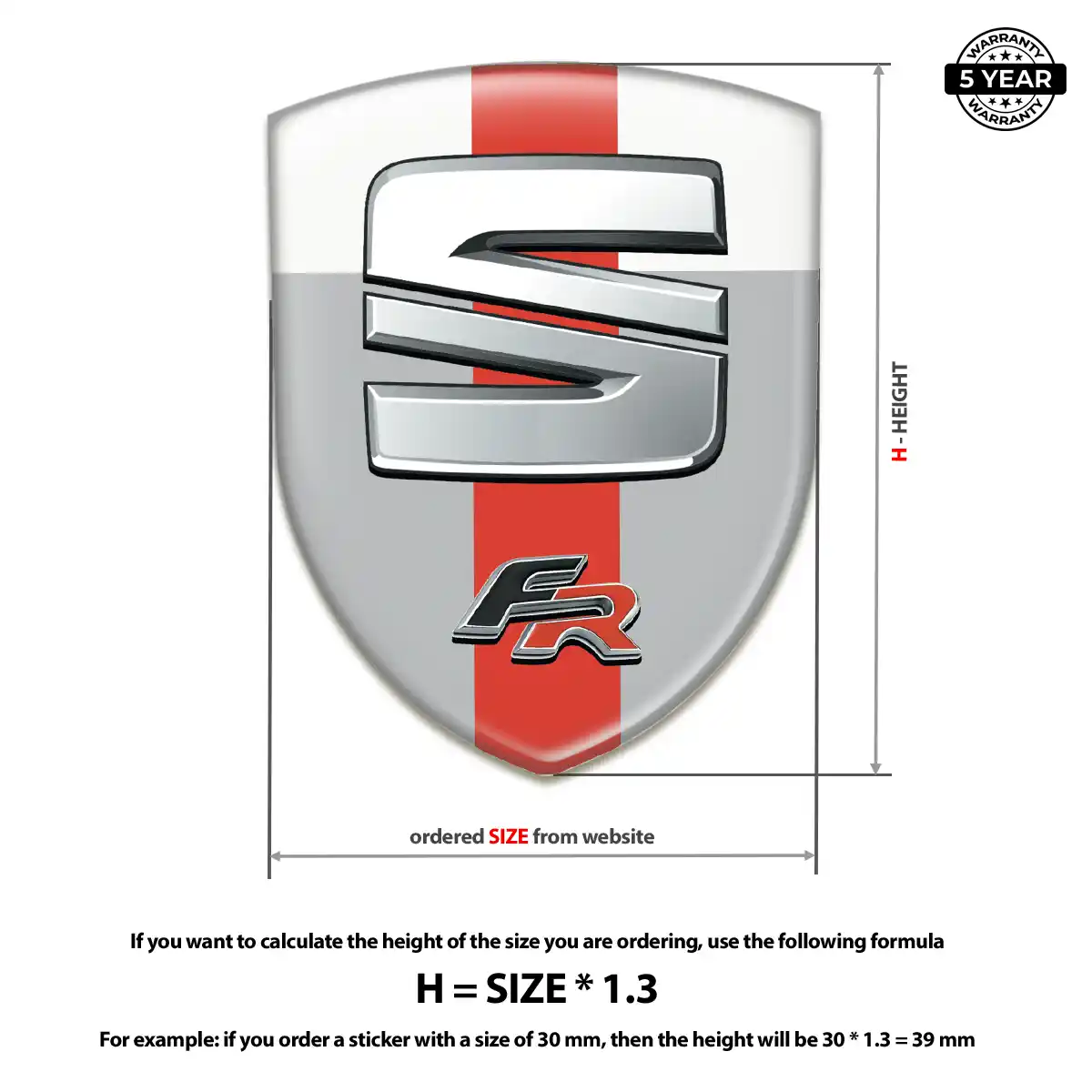Seat Vehicle Logo Sticker Superior Craft