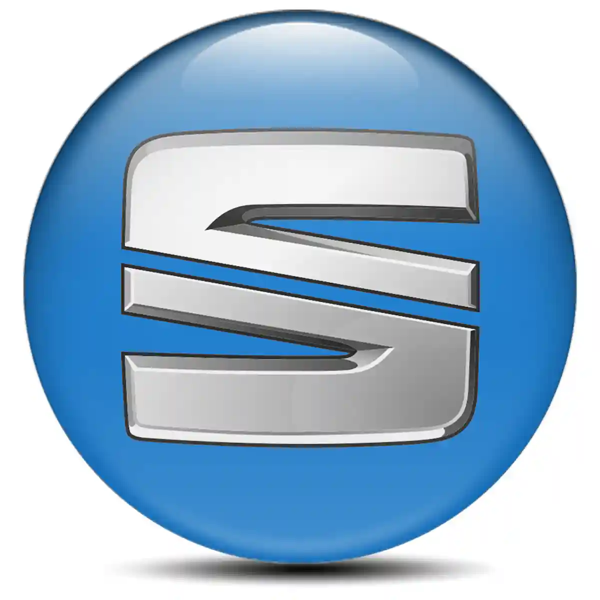 Seat Wheel Emblem Self-Adhesive Refined Design