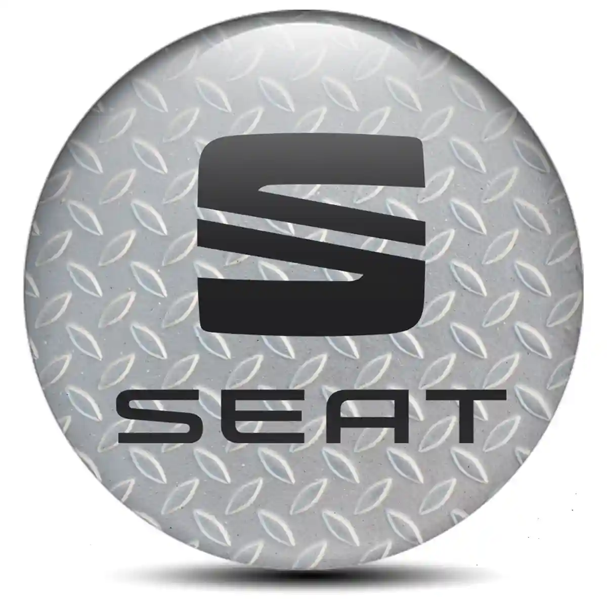 Seat Wheel Emblem Self-Adhesive Sleek Style