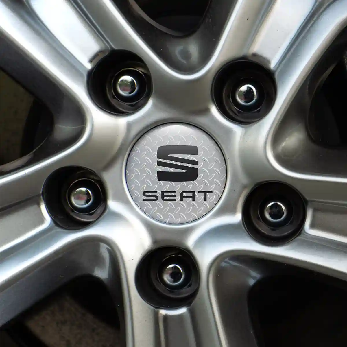 Seat Wheel Emblem Self-Adhesive Sleek Style