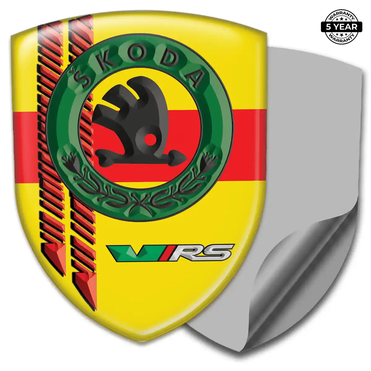 Skoda 3D Domed Sticker Sleek Style