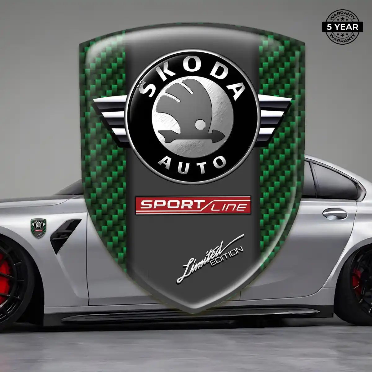 Skoda 3D Domed Sticker Superior Craft