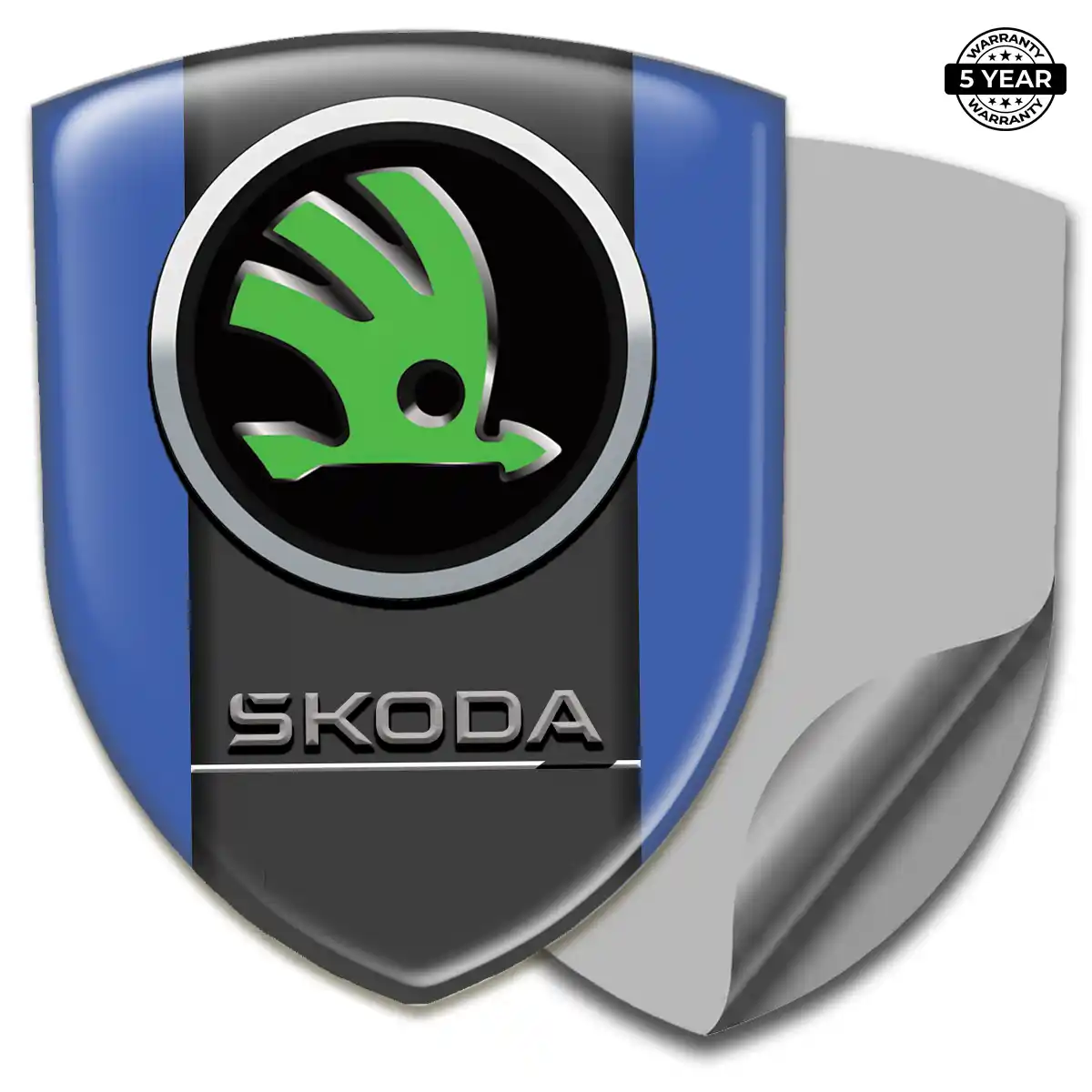 Skoda 3D Emblem Sticker Elite Finish