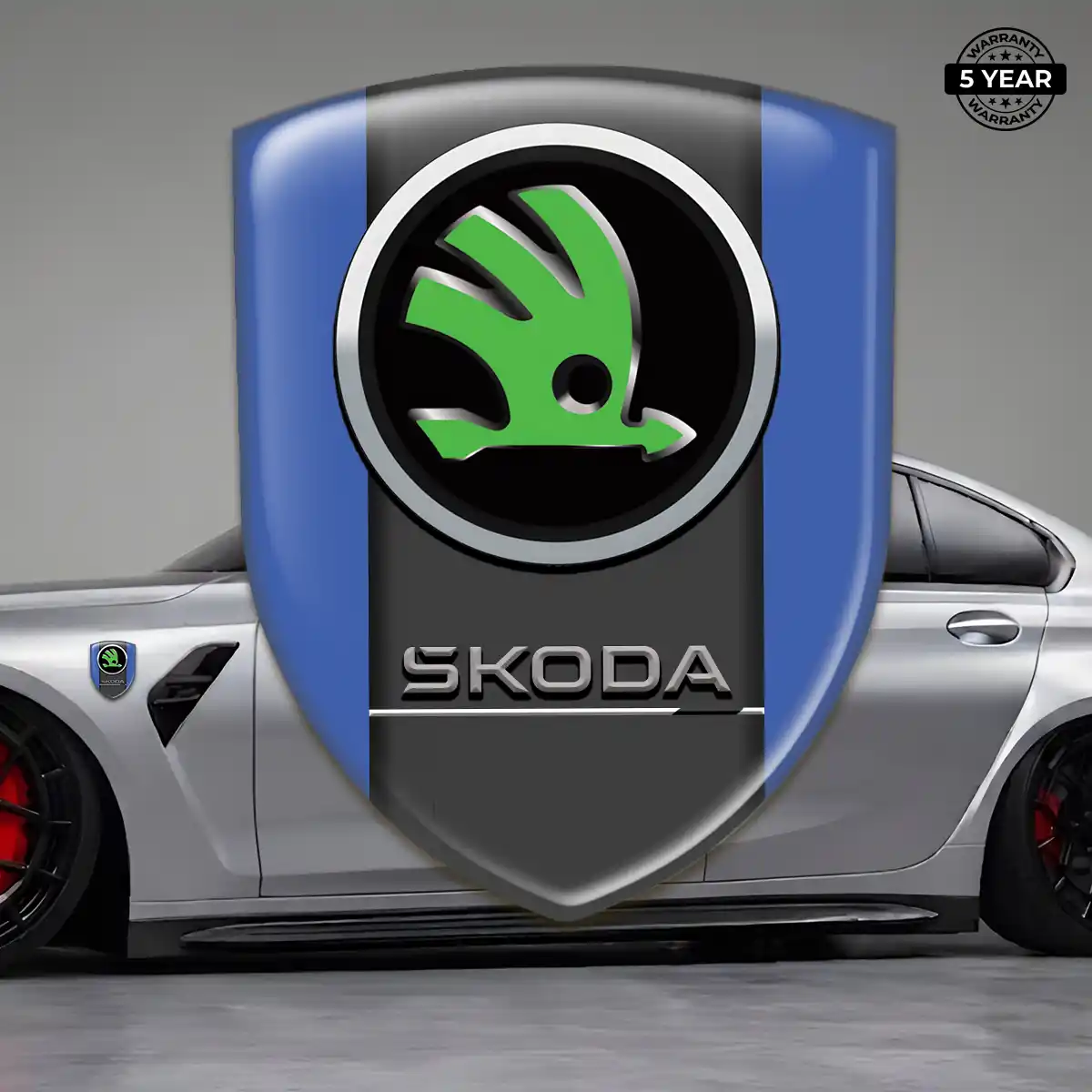 Skoda 3D Emblem Sticker Elite Finish