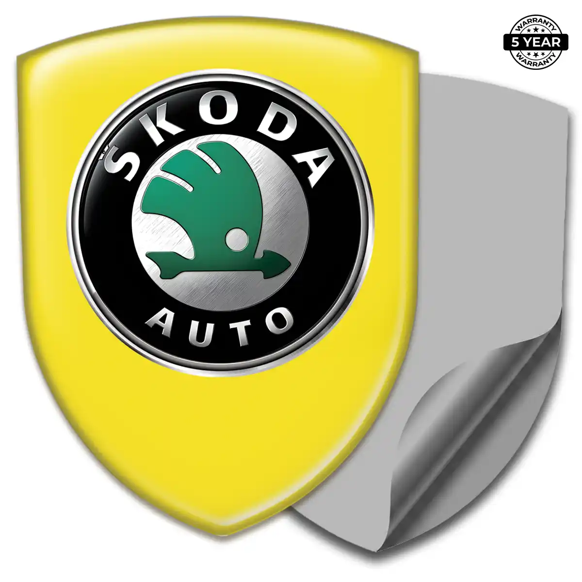 Skoda 3D Emblem Sticker Sleek Style