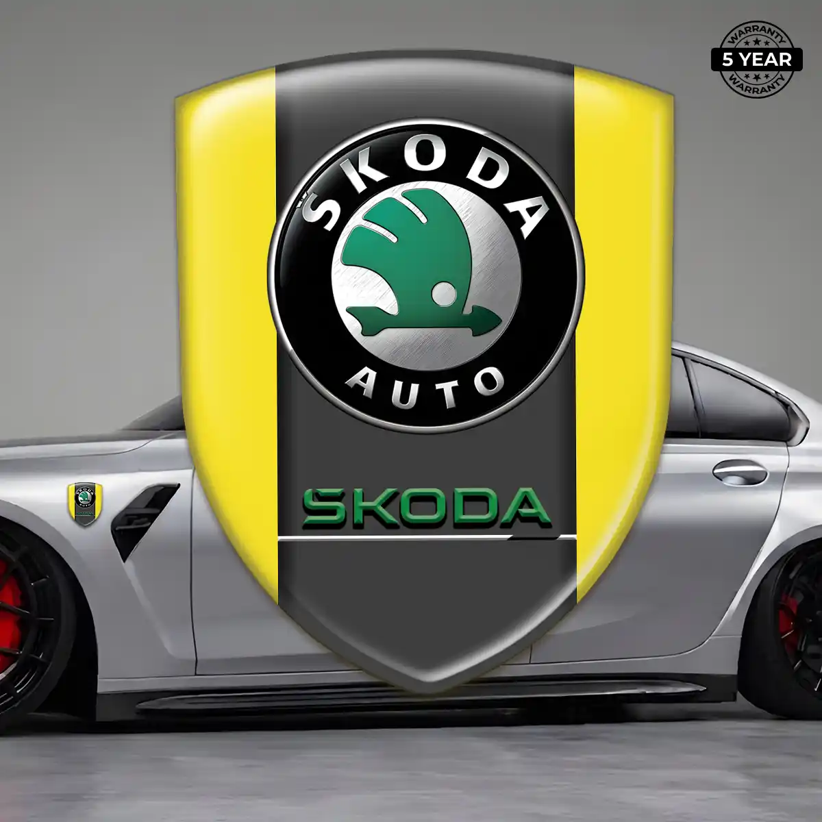 Skoda 3D Gel Sticker Elite Finish