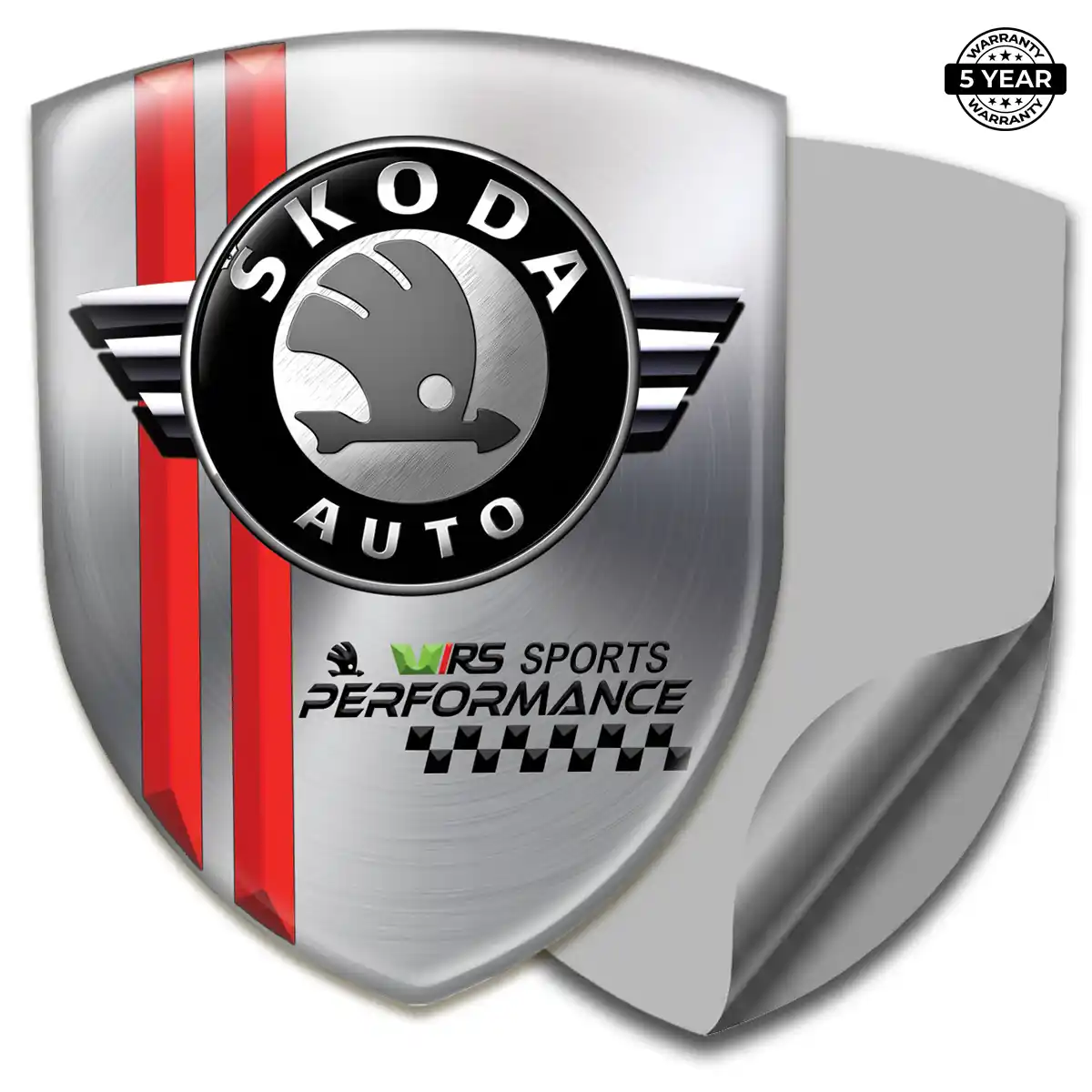 Skoda 3D Gel Sticker Sleek Style