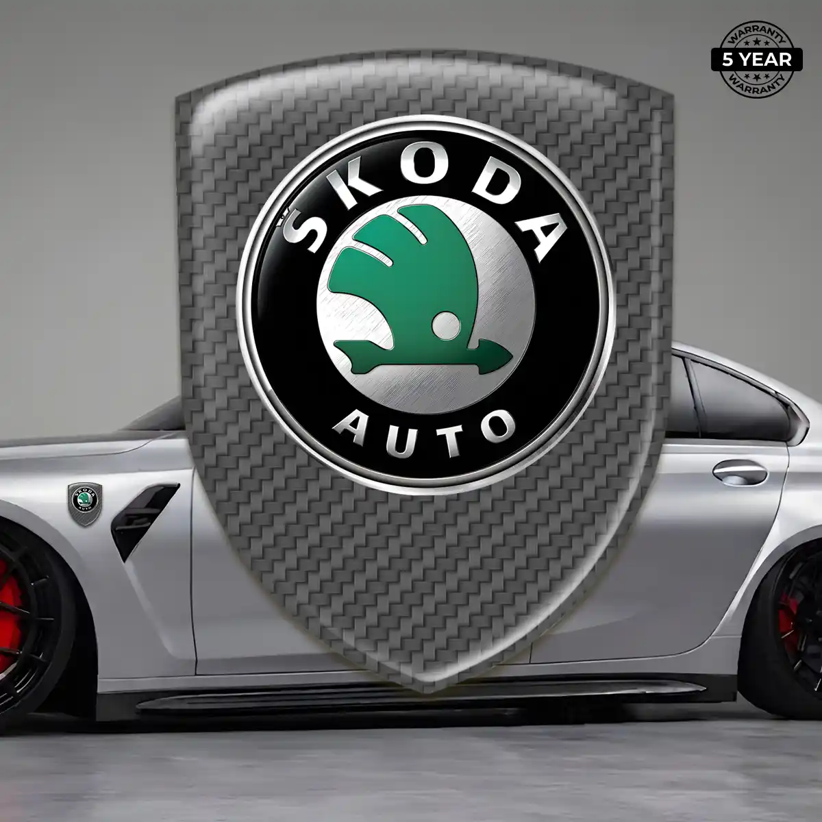 Skoda 3D Logo Sticker Superior Craft