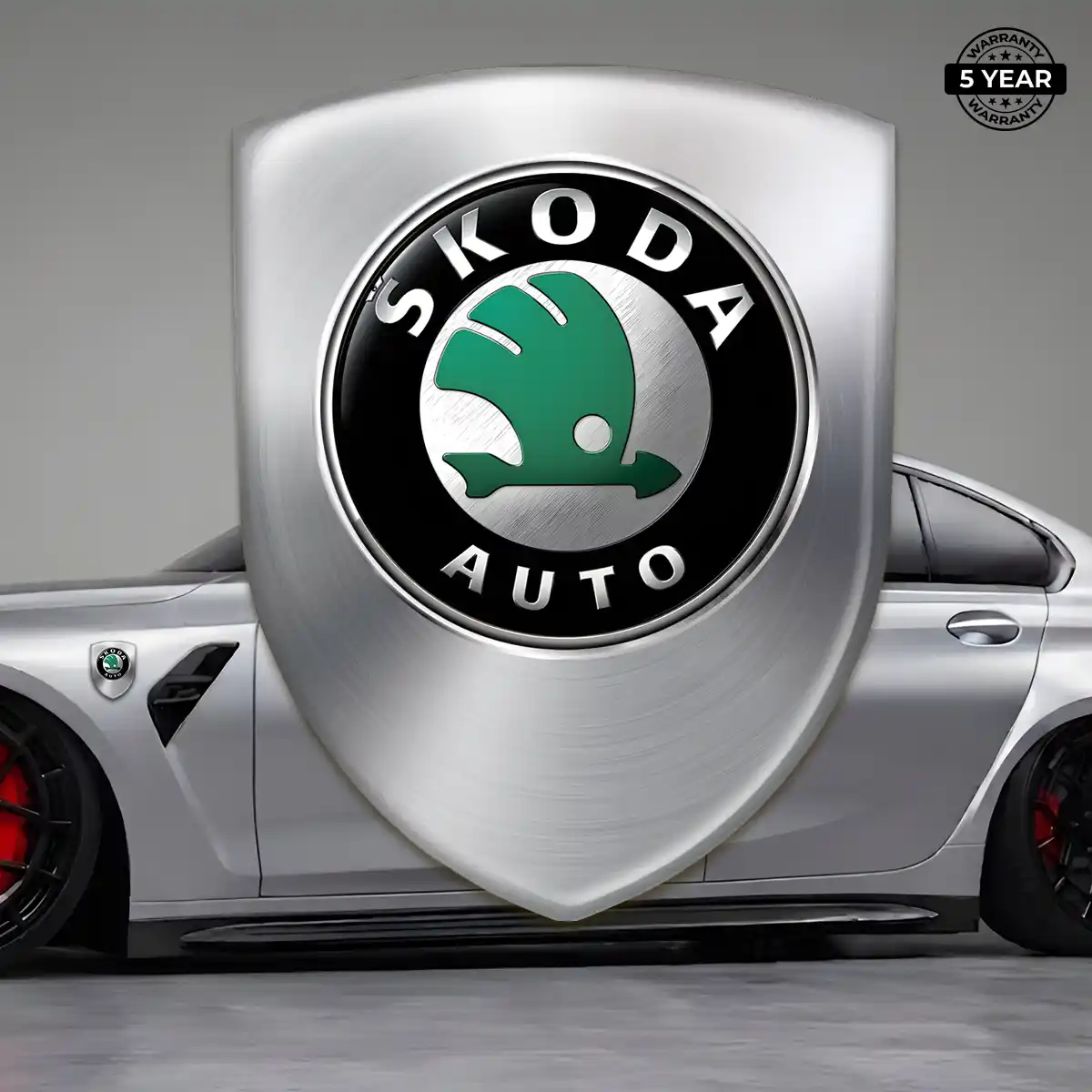 Skoda 3D Resin Sticker Refined Design
