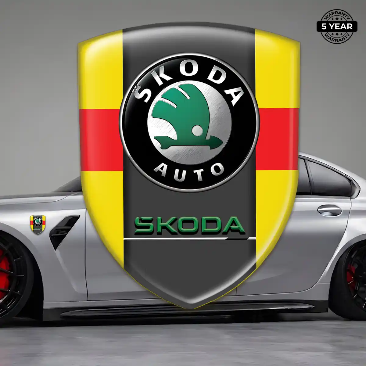 Skoda 3D Resin Sticker Superior Craft