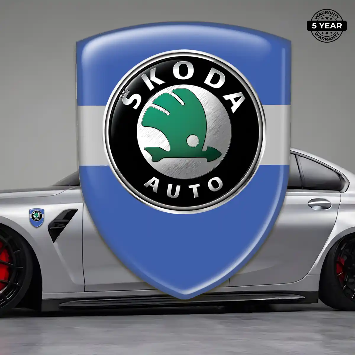 Skoda Automotive Logo Sticker Elite Finish