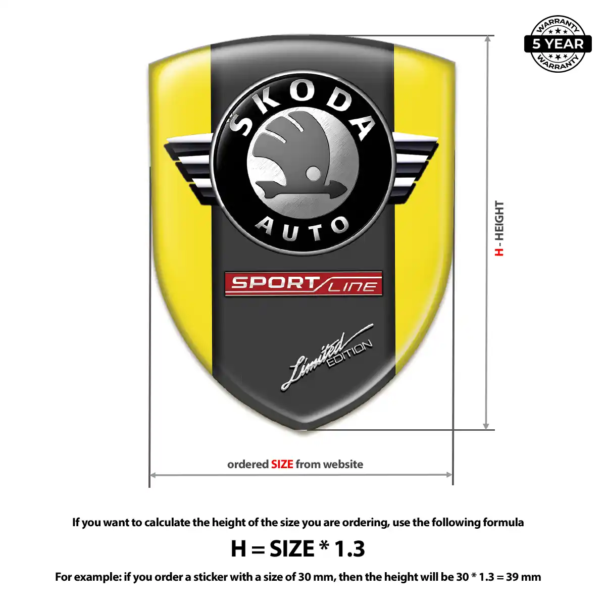 Skoda Badge Sleek Style